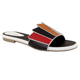 White Multi-Strap Flat