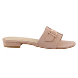 Beige D-Ring Buckle Flat
