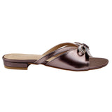 Fancy Bow Grey Slipper
