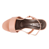 Peach Strappy French Heels