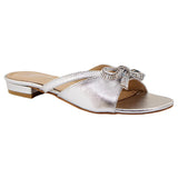 Fancy Bow Silver Slipper