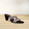 Black Stone-Embellished Heels