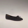 Black Suede Flat Pumps