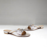 Fancy Bow Silver Slipper