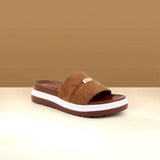 Brown Medicated Sole Slide