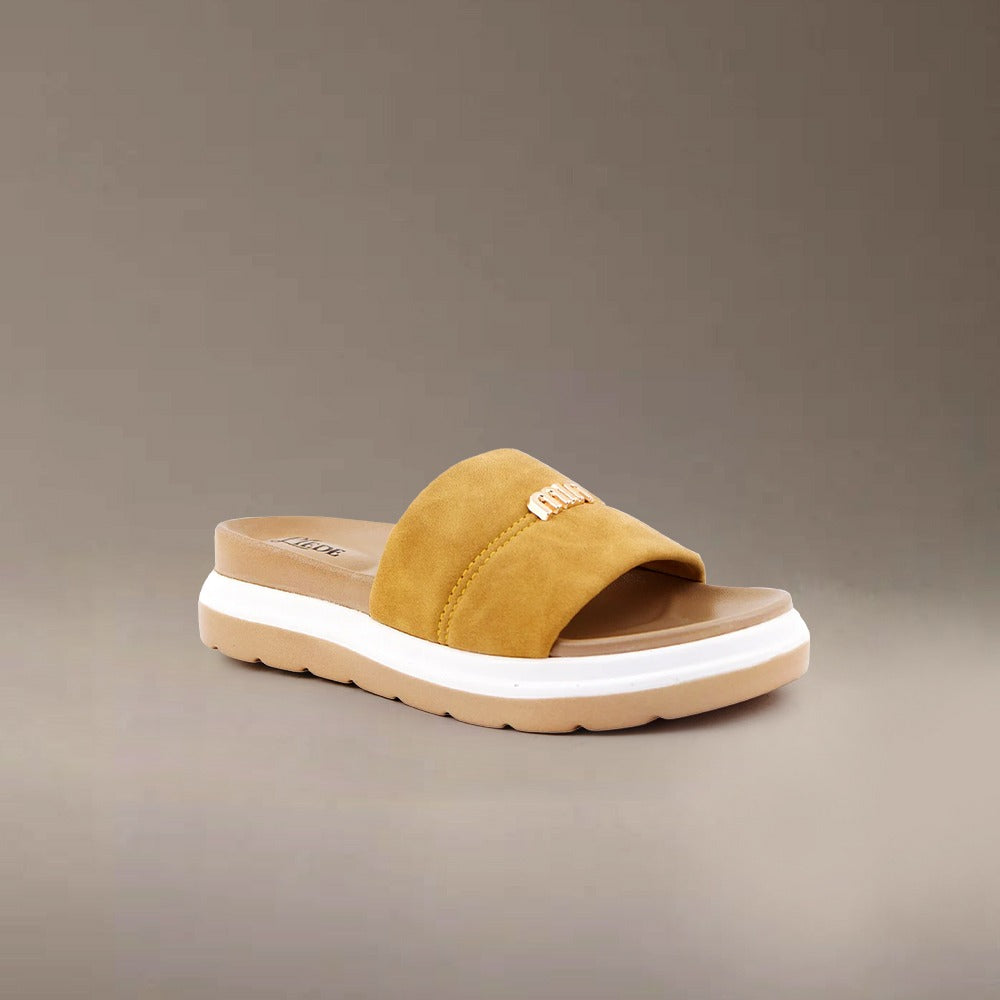 Mustard Medicated Sole Slide
