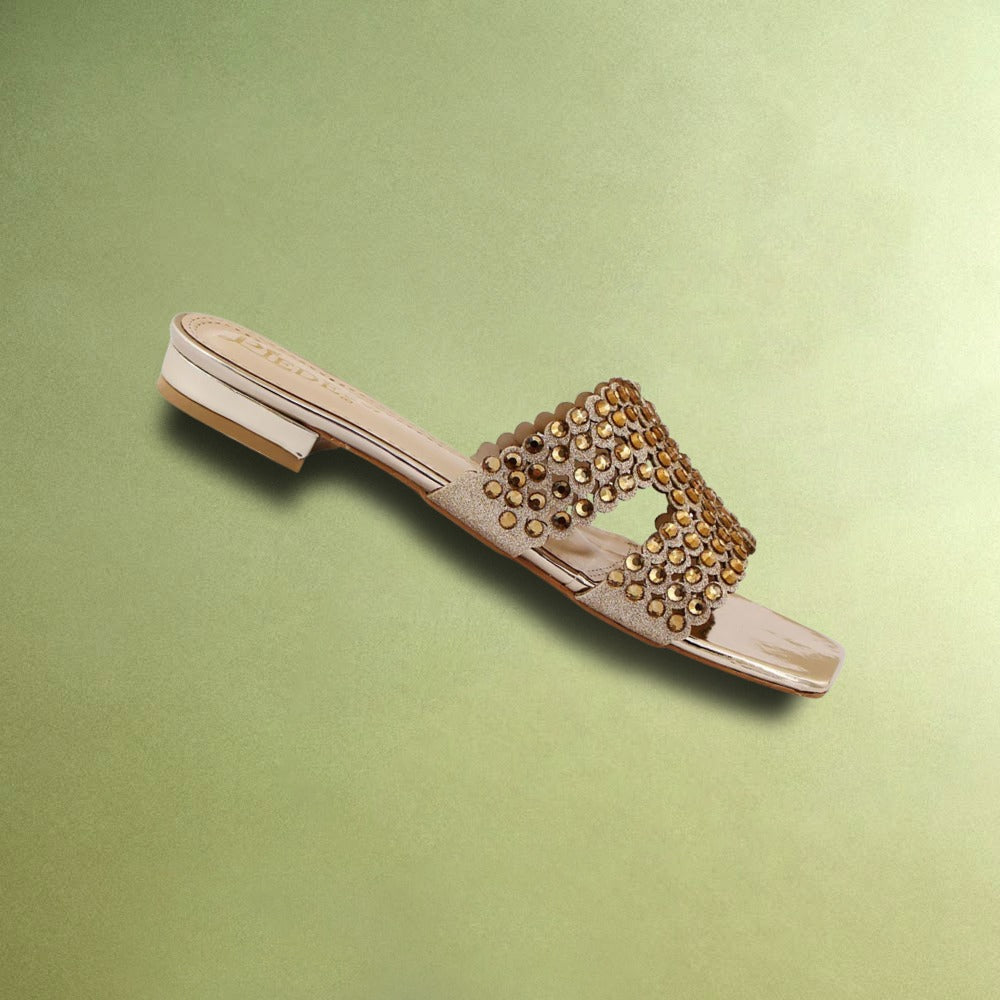 Golden Embellished H-Flat